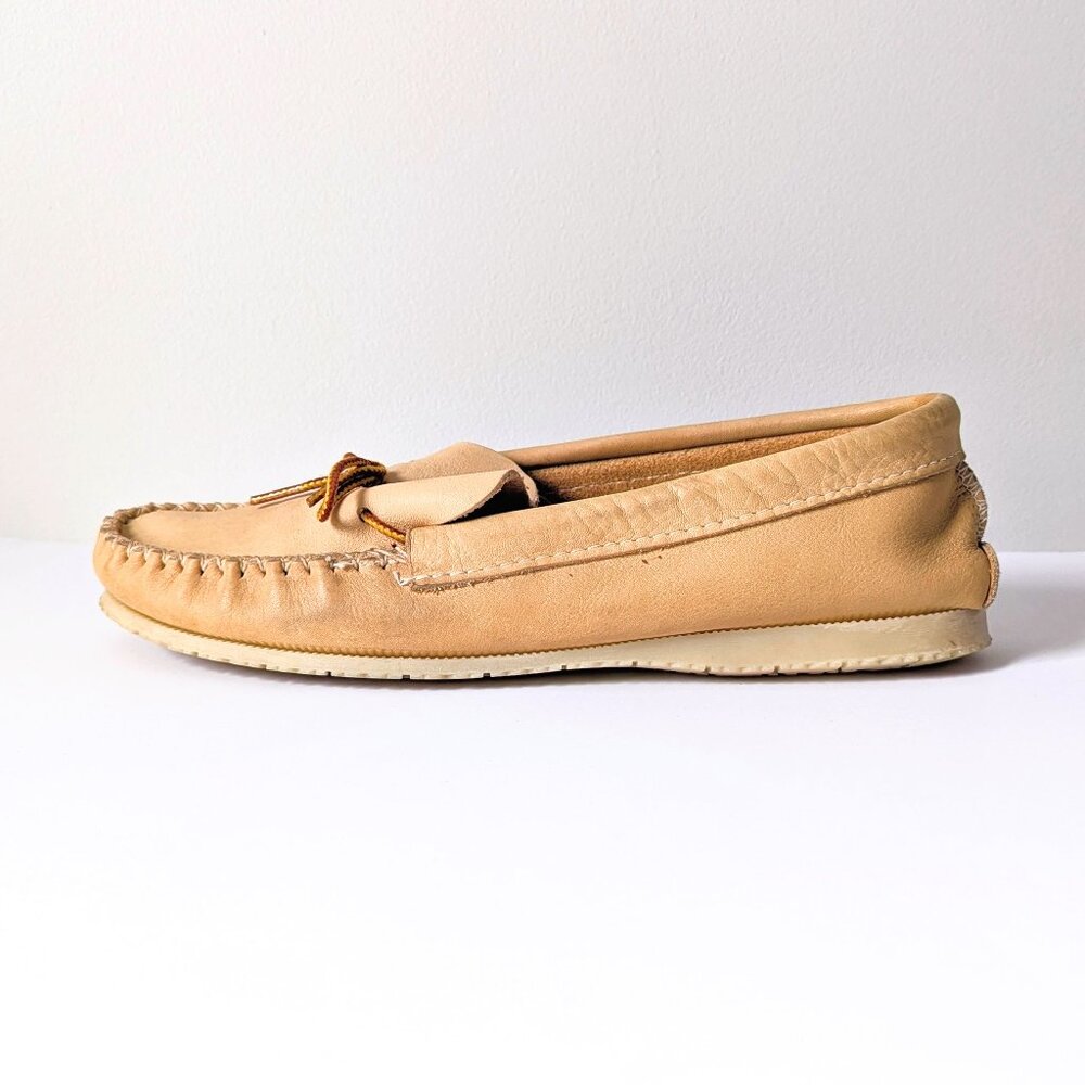 🇨🇦 Men's Vintage Hiawatha By Bastien Boat Shoes / Moccasins Made In Canada